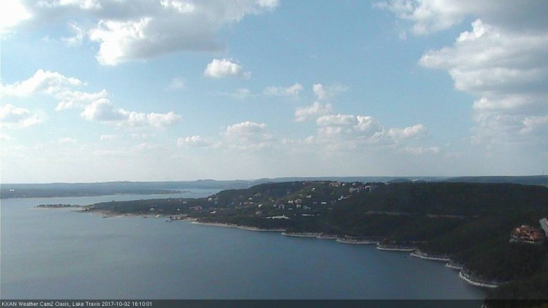 Lake Travis webcam, October 2, 2017 3:15 PM CT