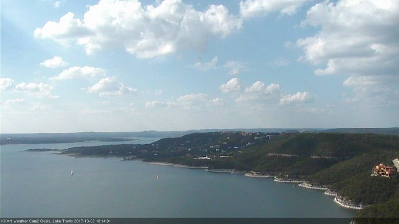 Lake Travis webcam, October 2, 2017 3:25 PM CT