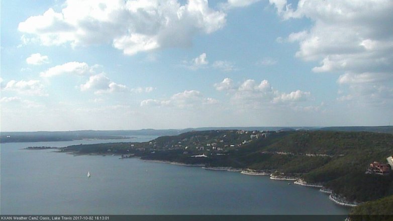 Lake Travis webcam, October 2, 2017 3:35 PM CT