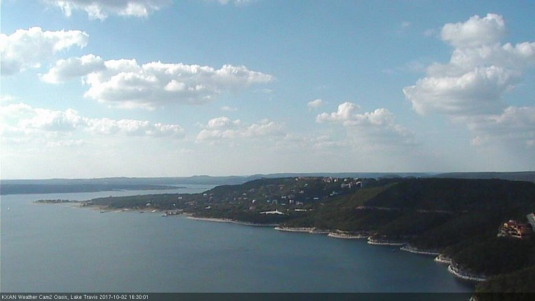 Lake Travis webcam, October 2, 2017 3:45 PM CT