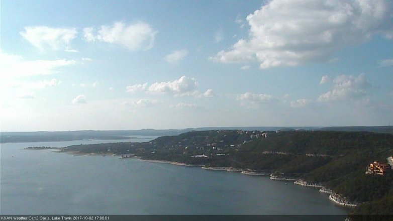 Lake Travis webcam, October 2, 2017 4:20 PM CT