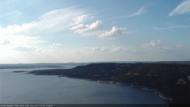 Lake Travis webcam, October 2, 2017 4:35 PM CT