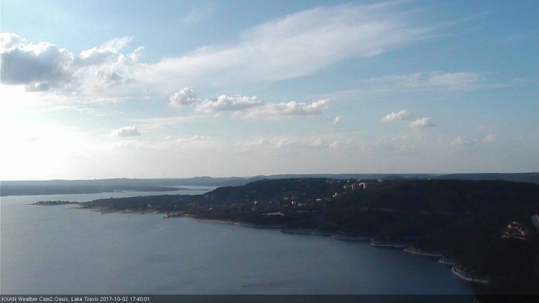 Lake Travis webcam, October 2, 2017 4:50 PM CT