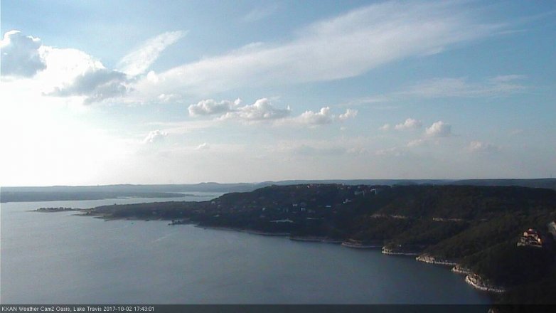 Lake Travis webcam, October 2, 2017 4:55 PM CT