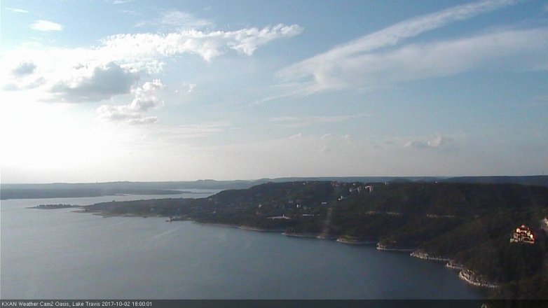 Lake Travis webcam, October 2, 2017 5:05 PM CT