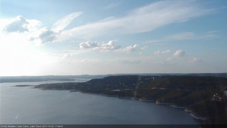 Lake Travis webcam, October 2, 2017 5:15 PM CT
