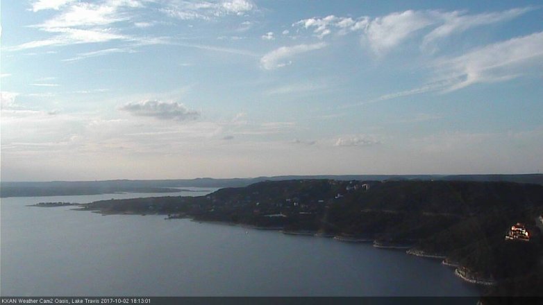 Lake Travis webcam, October 2, 2017 5:20 PM CT