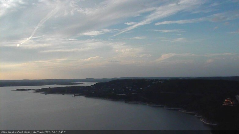 Lake Travis webcam, October 2, 2017 6:00 PM CT