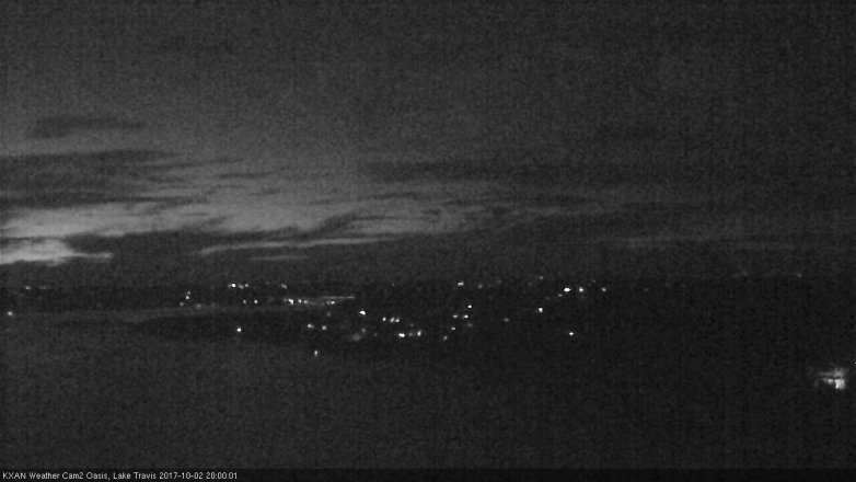 Lake Travis webcam, October 2, 2017 7:25 PM CT