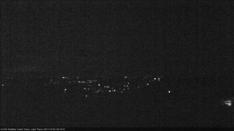 Lake Travis webcam, October 2, 2017 7:45 PM CT