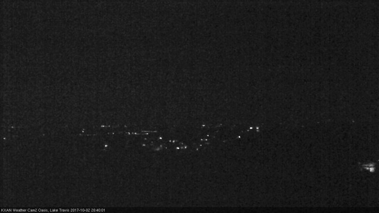 Lake Travis webcam, October 2, 2017 7:55 PM CT