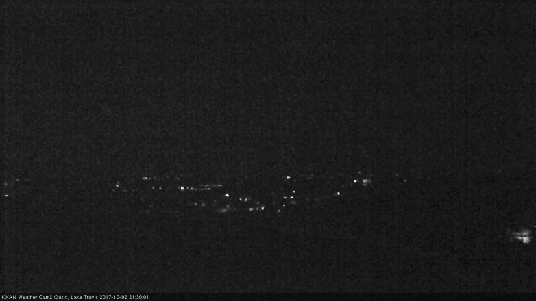 Lake Travis webcam, October 2, 2017 8:35 PM CT