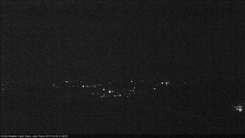 Lake Travis webcam, October 2, 2017 9:10 PM CT