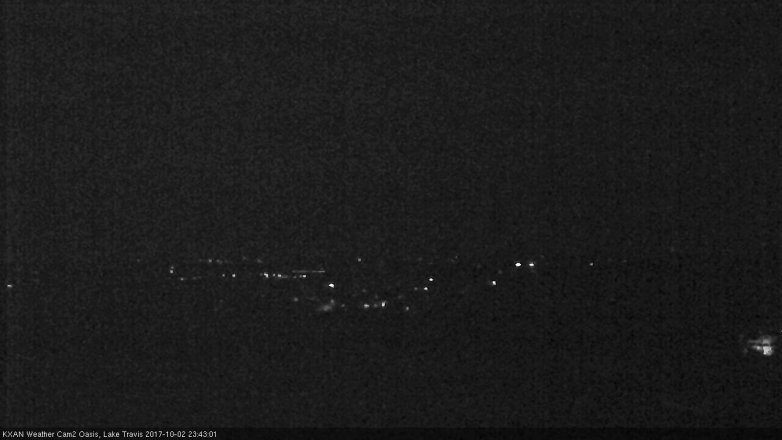 Lake Travis webcam, October 2, 2017 10:55 PM CT