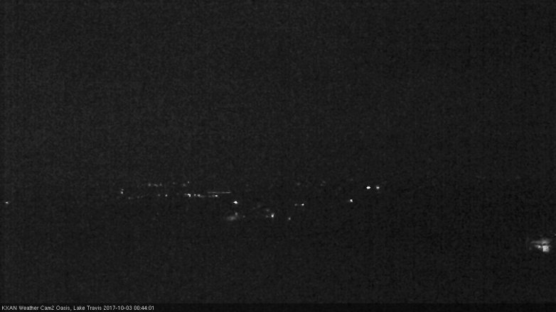 Lake Travis webcam, October 2, 2017 11:55 PM CT