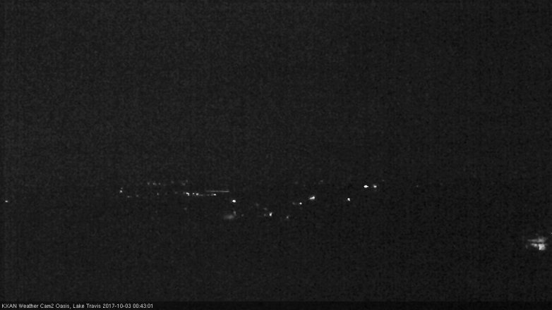 Lake Travis webcam, October 2, 2017 12:00 AM CT