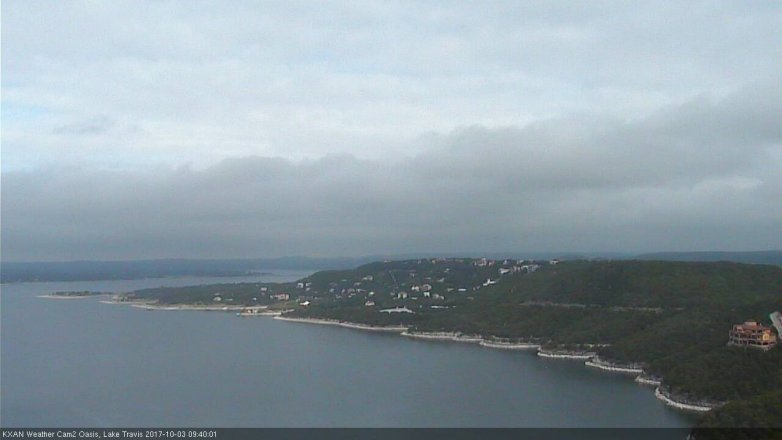 Lake Travis webcam, October 3, 2017 9:05 AM CT