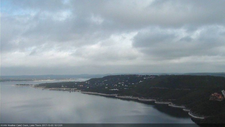 Lake Travis webcam, October 3, 2017 9:30 AM CT