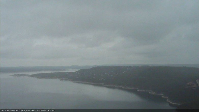 Lake Travis webcam, October 3, 2017 9:55 AM CT