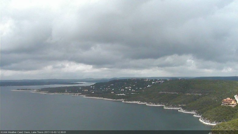 Lake Travis webcam, October 3, 2017 12:00 PM CT