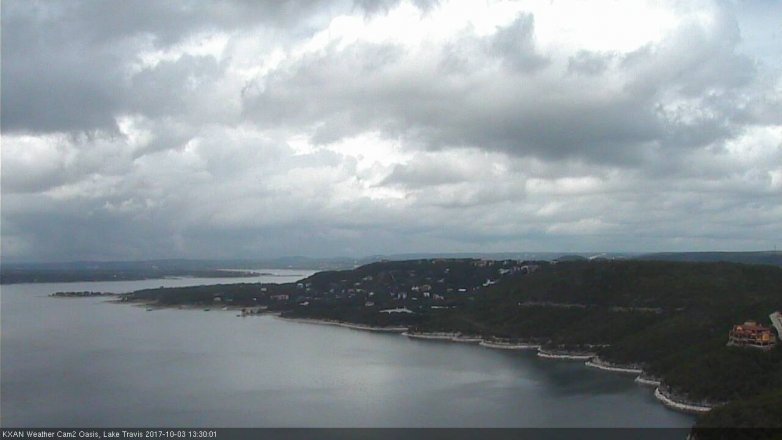 Lake Travis webcam, October 3, 2017 12:35 PM CT