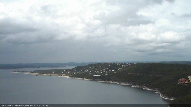 Lake Travis webcam, October 3, 2017 1:25 PM CT