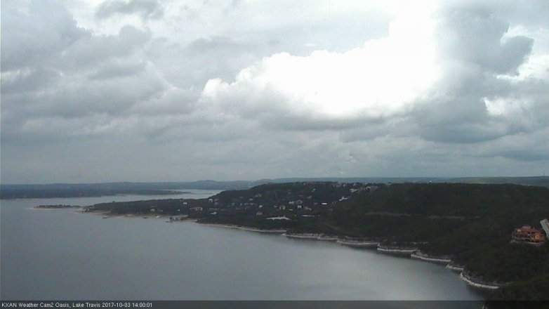 Lake Travis webcam, October 3, 2017 1:30 PM CT