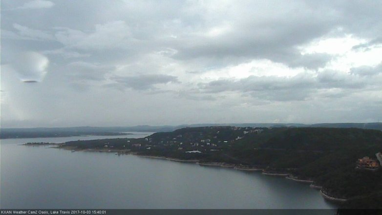 Lake Travis webcam, October 3, 2017 2:45 PM CT