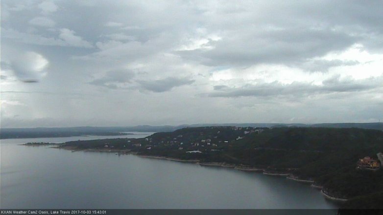 Lake Travis webcam, October 3, 2017 2:50 PM CT