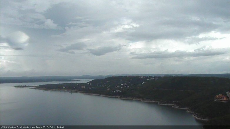 Lake Travis webcam, October 3, 2017 2:55 PM CT