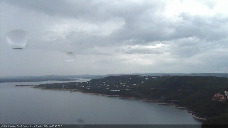 Lake Travis webcam, October 3, 2017 3:00 PM CT