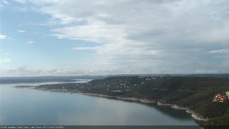 Lake Travis webcam, October 3, 2017 4:00 PM CT