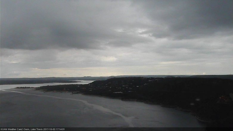 Lake Travis webcam, October 3, 2017 4:45 PM CT