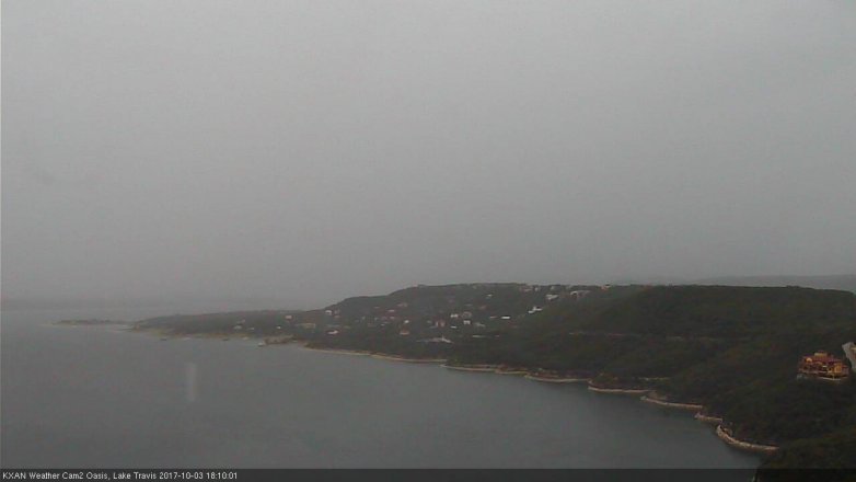 Lake Travis webcam, October 3, 2017 5:15 PM CT
