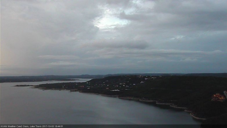 Lake Travis webcam, October 3, 2017 6:05 PM CT