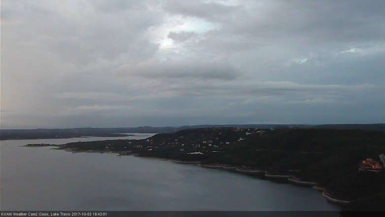 Lake Travis webcam, October 3, 2017 6:10 PM CT