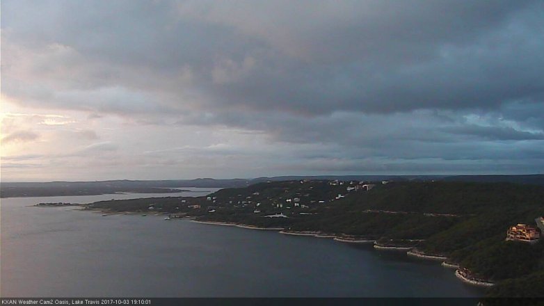 Lake Travis webcam, October 3, 2017 6:35 PM CT