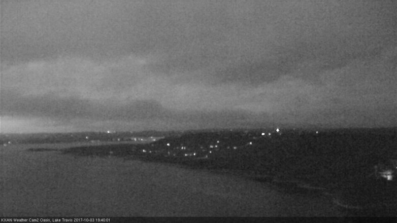 Lake Travis webcam, October 3, 2017 6:50 PM CT