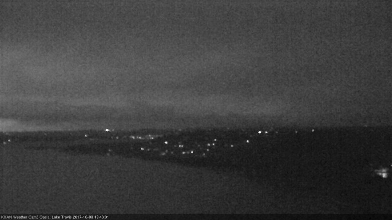 Lake Travis webcam, October 3, 2017 7:00 PM CT