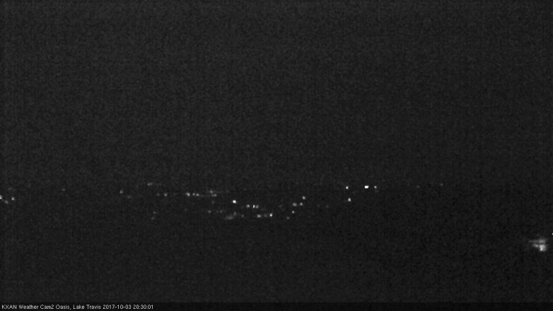 Lake Travis webcam, October 3, 2017 7:50 PM CT