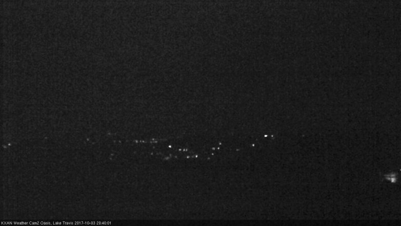 Lake Travis webcam, October 3, 2017 7:55 PM CT