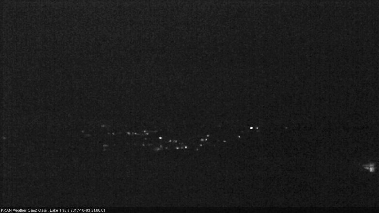 Lake Travis webcam, October 3, 2017 8:05 PM CT