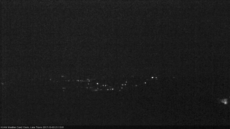 Lake Travis webcam, October 3, 2017 8:30 PM CT