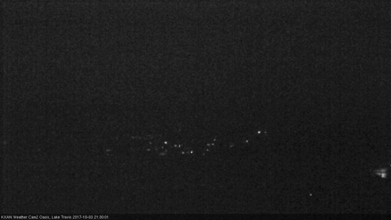 Lake Travis webcam, October 3, 2017 8:35 PM CT
