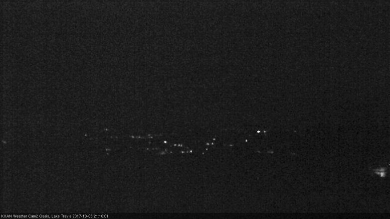 Lake Travis webcam, October 3, 2017 8:40 PM CT