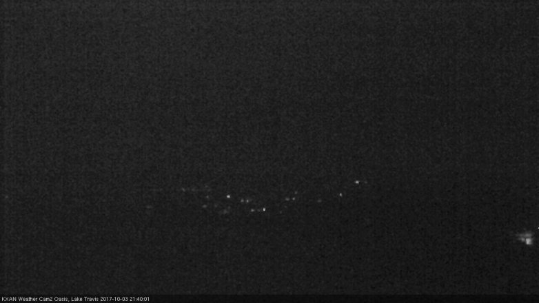 Lake Travis webcam, October 3, 2017 9:00 PM CT