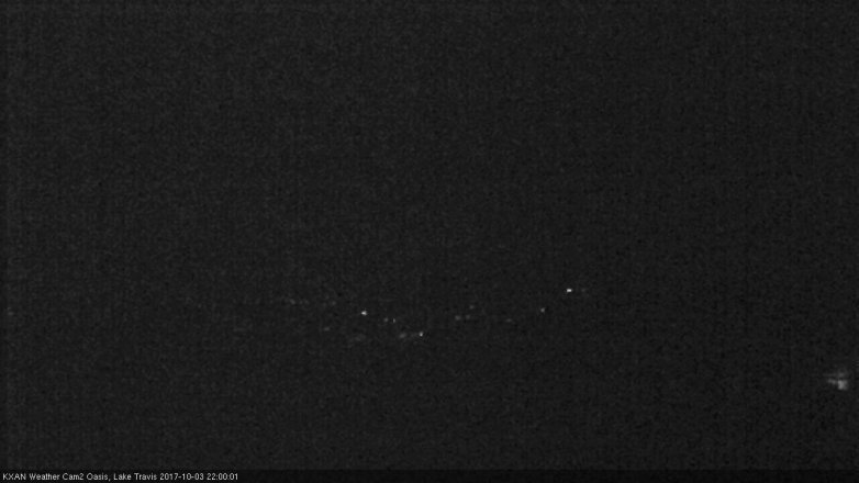 Lake Travis webcam, October 3, 2017 9:15 PM CT