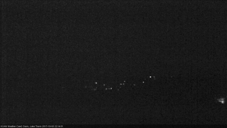 Lake Travis webcam, October 3, 2017 9:20 PM CT