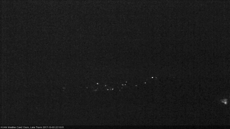 Lake Travis webcam, October 3, 2017 9:25 PM CT