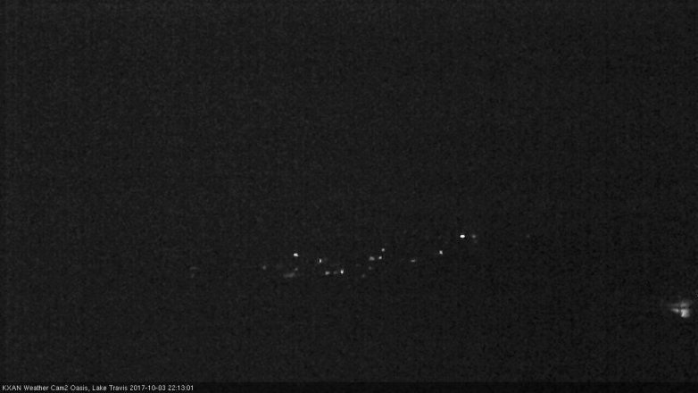 Lake Travis webcam, October 3, 2017 9:40 PM CT